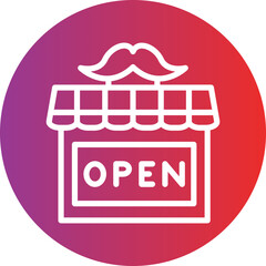 Vector Design Open Shop Icon Style