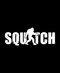Fototapeta na wymiar Squatch logo vector design