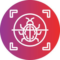 Fototapeta premium Vector Design Virus Scan Icon Style