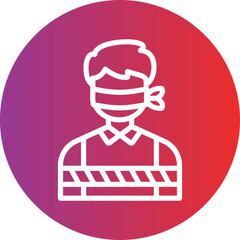 Vector Design Hostage Icon Style