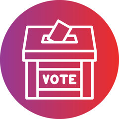 Vector Design Election Polling Icon Style