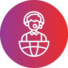 Vector Design Interpreter Icon Style