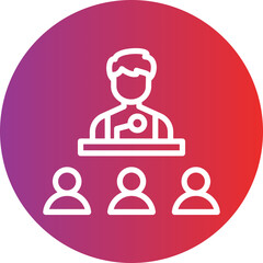 Vector Design Conference Icon Style