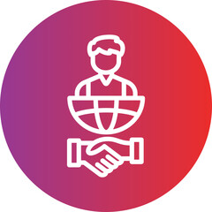 Vector Design International Relations Icon Style