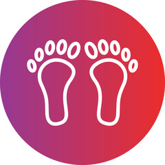 Vector Design Footprint Icon Style