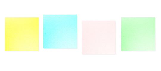 Sticky notes Colorful isolated on white background