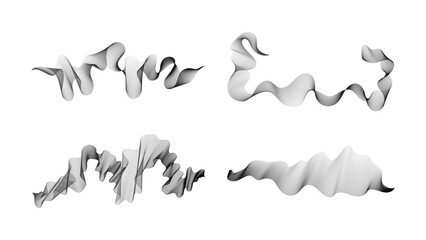 Abstract backdrop with dark wave gradient lines.