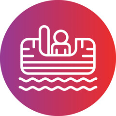 Vector Design Log Flume Icon Style