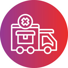 Vector Design Failed Delivery Icon Style