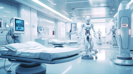 medical robot assists the human doctor