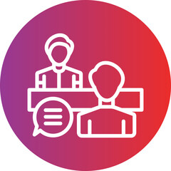 Vector Design Interview Icon Style