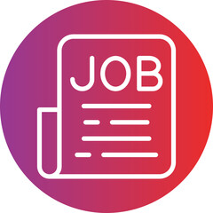 Vector Design Job Vacancy Icon Style