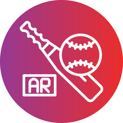 Vector Design Ar Baseball Icon Style