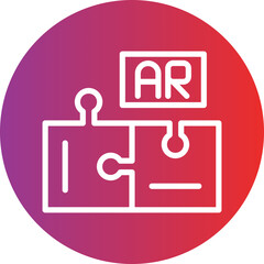 Vector Design Ar Puzzle Icon Style