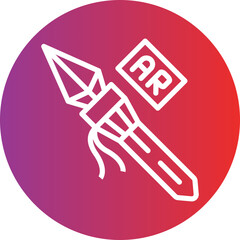 Vector Design Ar Spear Throwing Icon Style
