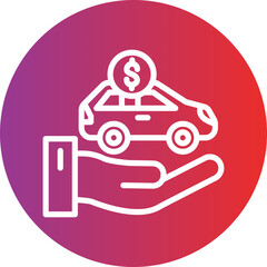 Vector Design Dealer Holdback Icon Style
