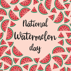 Greeting card National Watermelon Day