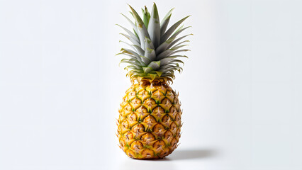 isolated pineapple on a white surface