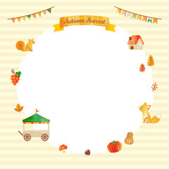  simple illustration of autumn harvest