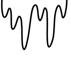 Dripping Outline Vector