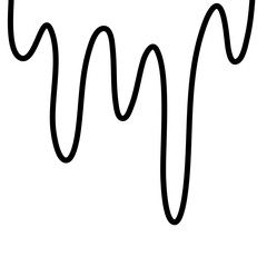Dripping Outline Vector