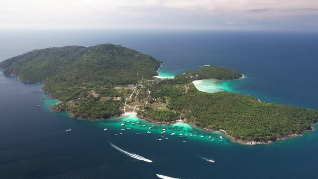 4K Aerial Footage Koh Racha Yai (Raya Island), Phuket