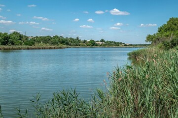 Dubai park in Dobroslav, Odessa region, Ukraine.