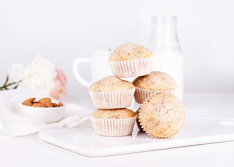 Vanilla and almond cupcakes