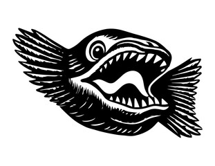 Logo tattoo angry dog stamp ex libris