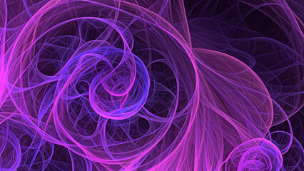 Naklejka premium abstract plant background, fractal illustration for creative design