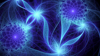 abstract plant background, fractal illustration for creative design