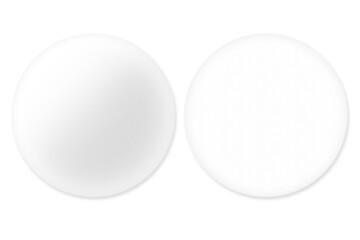 white and dark badge for team and class isolated on white background