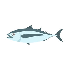 ビンナガマグロ（ビンチョウマグロ）。フラットなベクターイラスト。
Albacore.  Flat designed vector illustration.