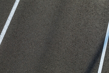 Fototapeta premium Flat lay composition with asphalt road texture