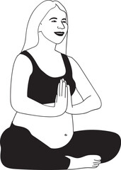 Yoga Pregnant Lady