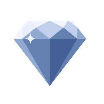 Diamond icon flat style
