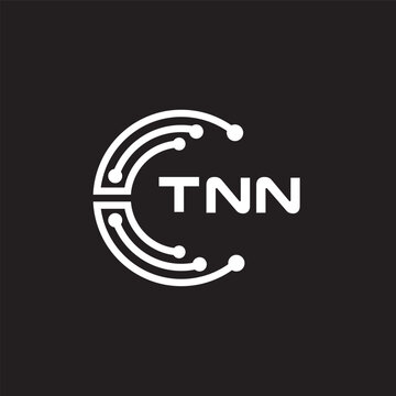 TNN letter technology logo design on black background. TNN creative initials letter IT logo concept. TNN setting shape design.
