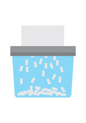 ペーパーシュレッダーのイラスト