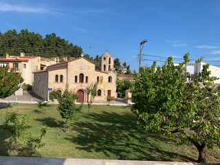 Fototapeta na wymiar view of the town of the city Halkidiki Greece
