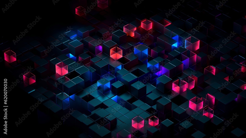 Poster process of digital transformation, abstract illustration. shift from traditional methods to digital 