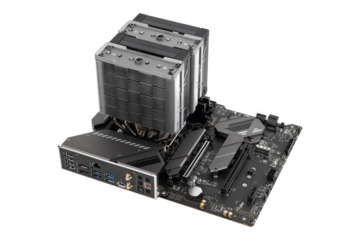 PC motherboard on a white background. Motherboard for personal computer closeup isolated on white background.