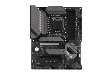 PC motherboard on a white background. Motherboard for personal computer closeup isolated on white background.