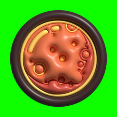 3D Galaxy Planet Assets with Greenscreen Background