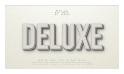 Deluxe 3d editable text effect premium