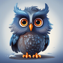 Fototapeta premium Cute owl vector art