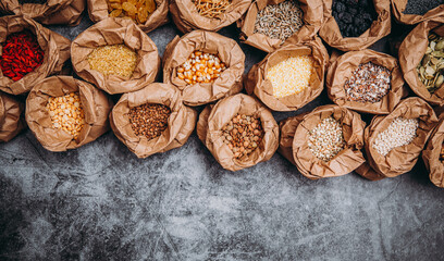 Spices background. Food. Spices. Ingredients. Photo. Background. Wooden table. 