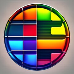 rainbow flag button