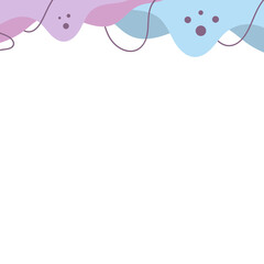 Abstract Playful Footer