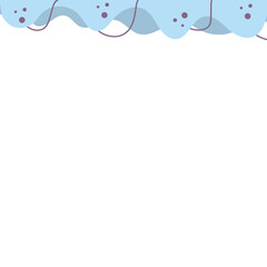 Abstract Playful Footer