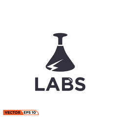 Icon vector graphic of LABS logo science laboratory
